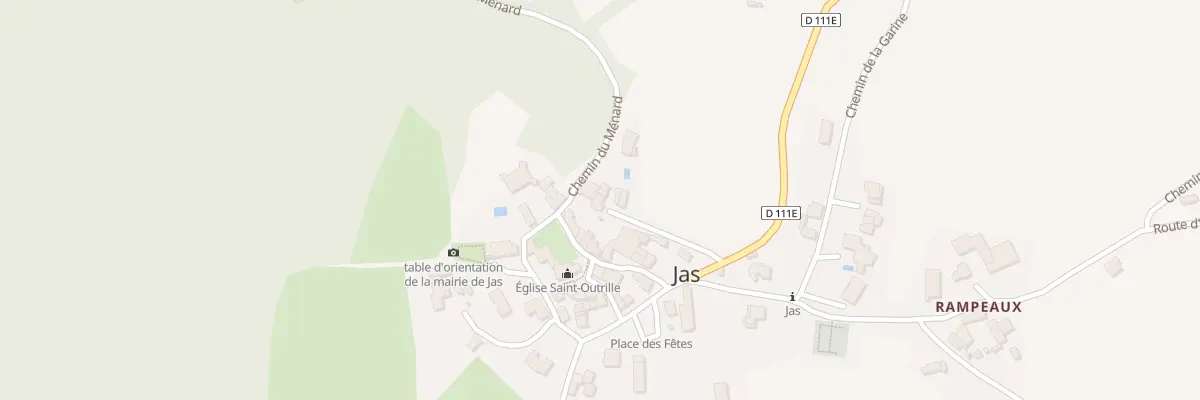 Plan du 1 Rue du Bourg à Jas