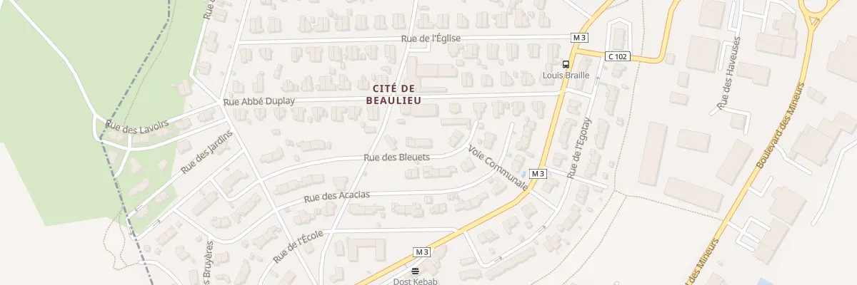 Plan du 6 Rue des Bleuets à Roche-la-Molière