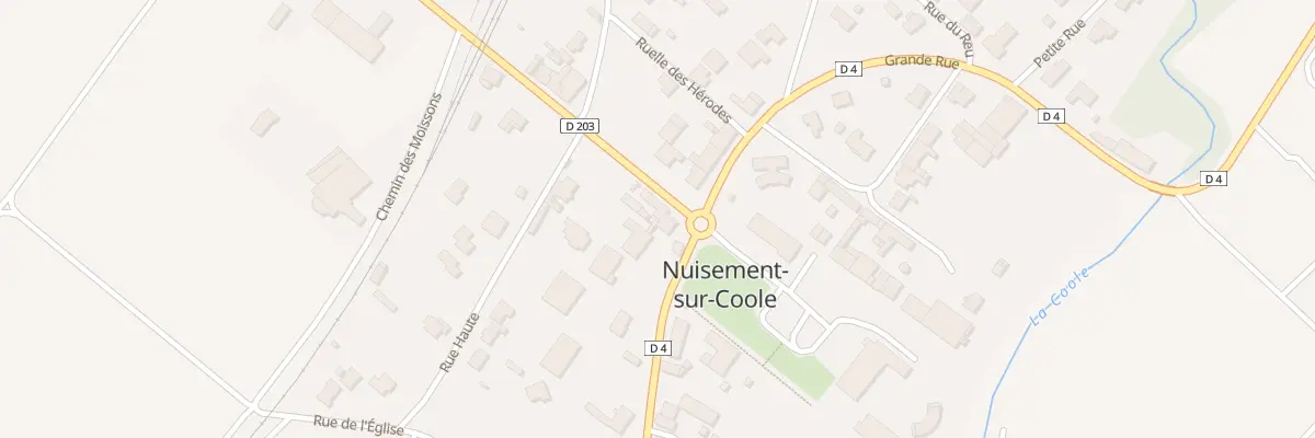 Plan du 1 All du Château à Nuisement-sur-Coole