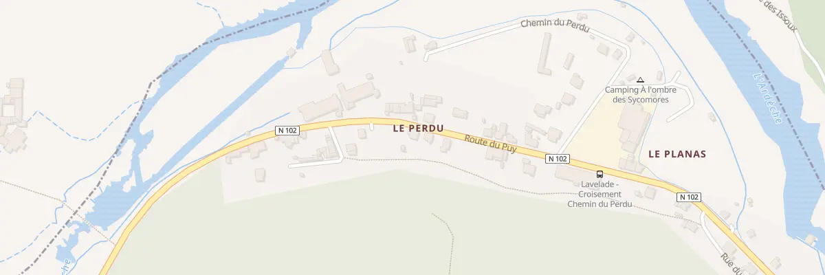 Plan du 58 Rte du Puy à Lalevade-d’Ardèche