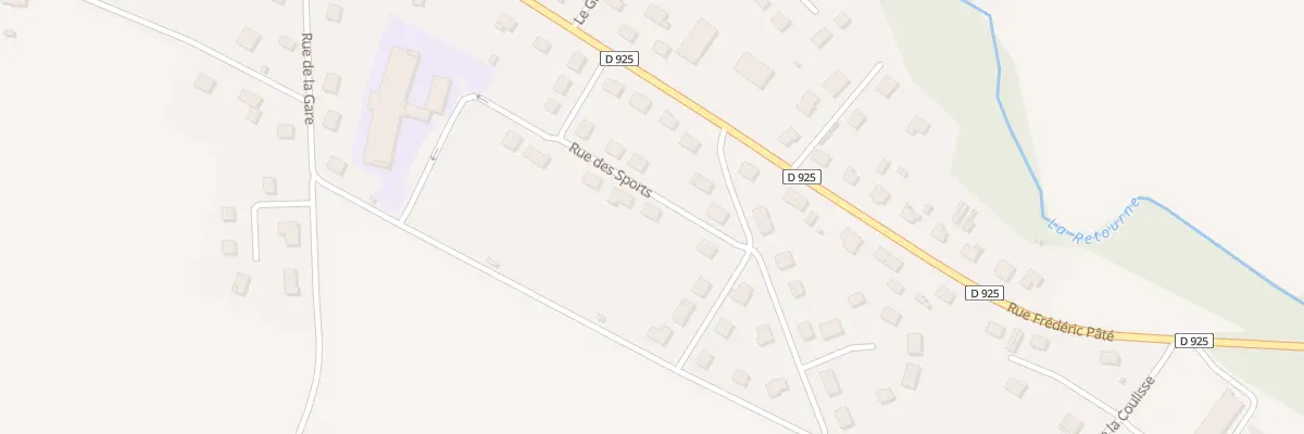 Plan du 12 Rue des Sports à Neuflize