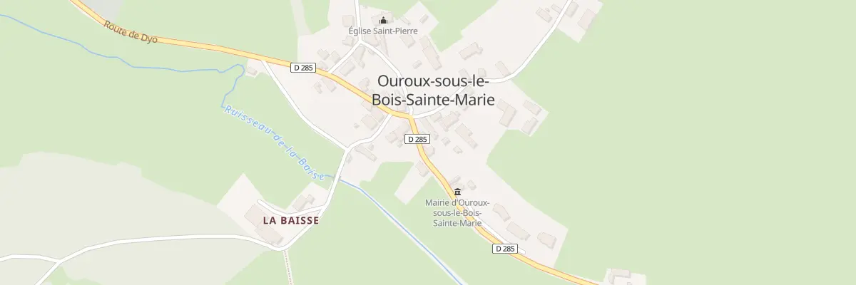Plan du 5003 Au Cart à Ouroux-sous-le-Bois-Sainte-Marie