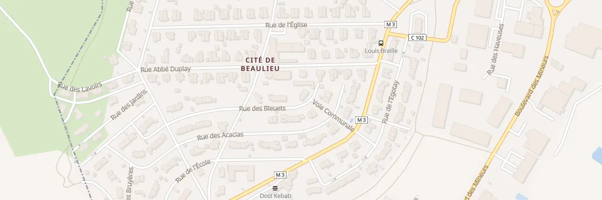 Plan du 4 Rue des Bleuets à Roche-la-Molière