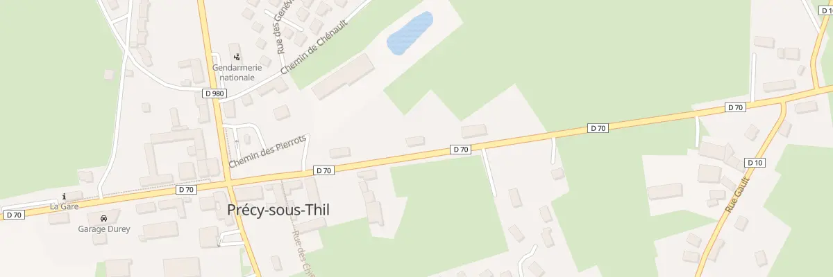 Plan du 43 Rte de Maison Neuve à Précy-sous-Thil