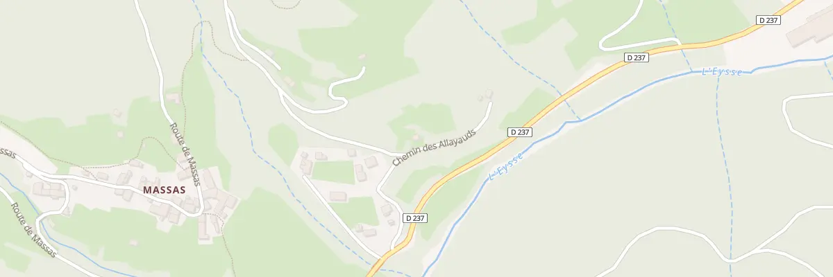 Plan du 130 Che des Allayauds à Arcens