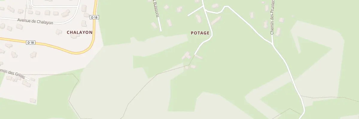 Plan du 390 Che de Potage à Tence