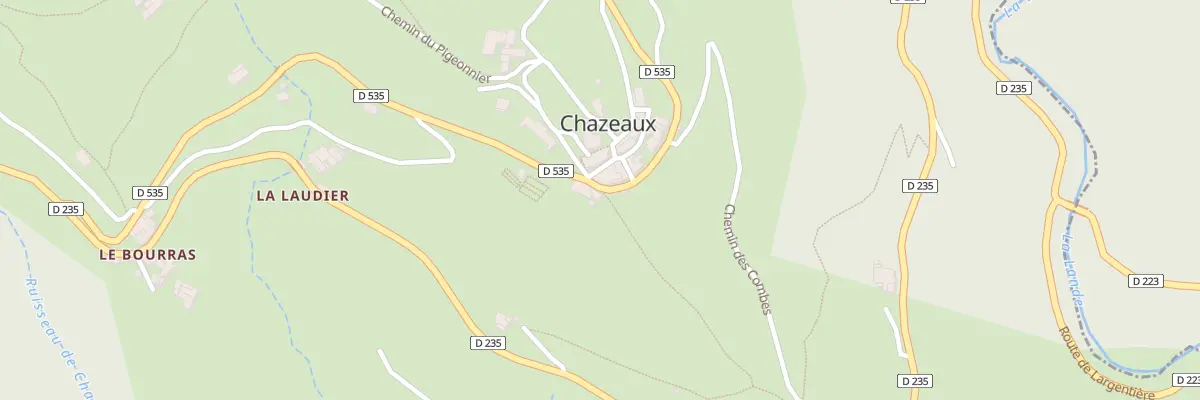 Plan du 5074 La Beraude à Chazeaux