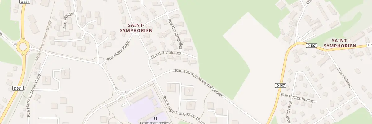 Plan du 10 Rue des Violettes à Autun