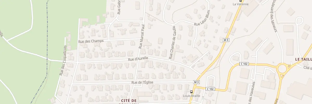 Plan du 14 Rue d’Aurelle à Roche-la-Molière