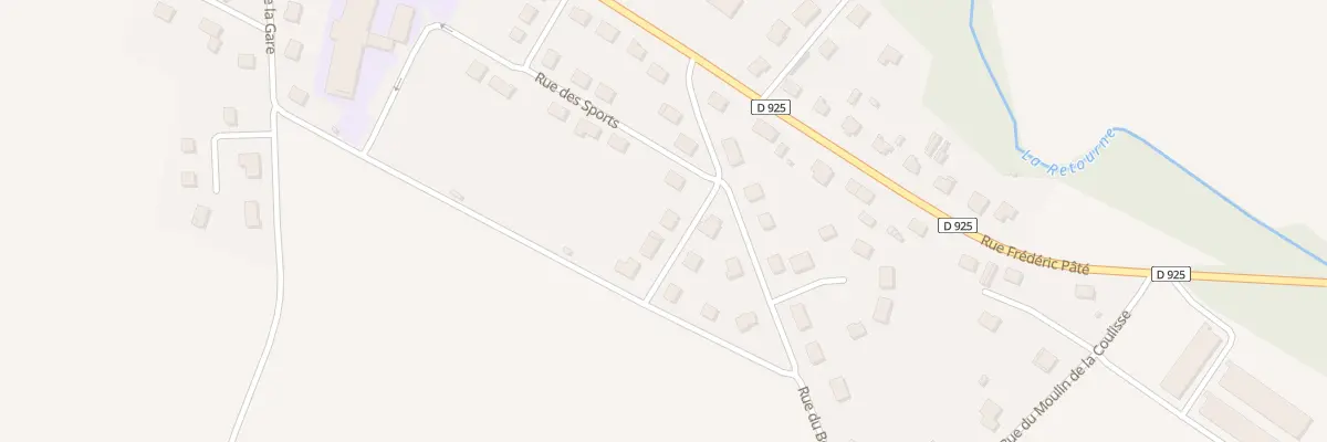 Plan du 16 Rue des Sports à Neuflize