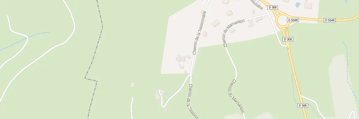 Plan du 340 Che de la Thessonniere à Thizy-les-Bourgs