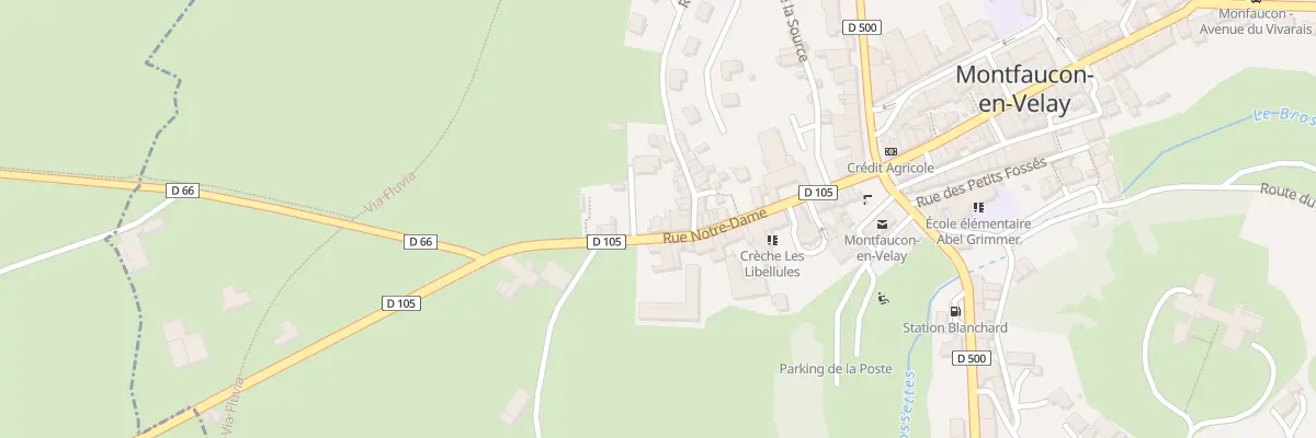Plan du 22 Rue Notre-dame à Montfaucon-en-Velay