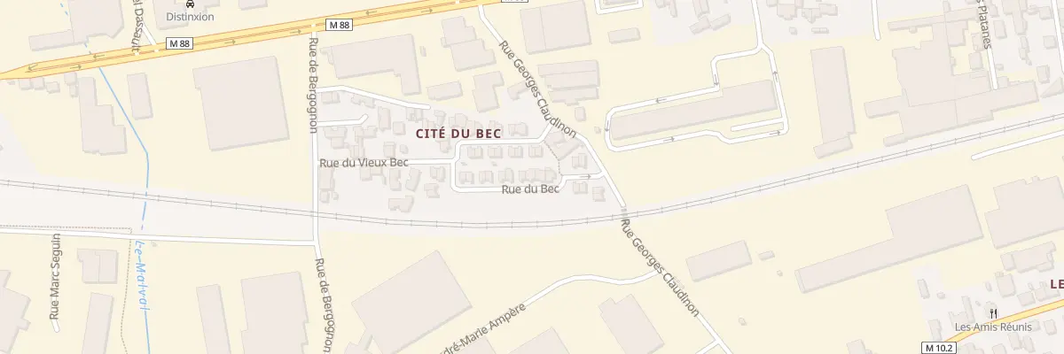 Plan du 18B Rue du Bec au Chambon-Feugerolles