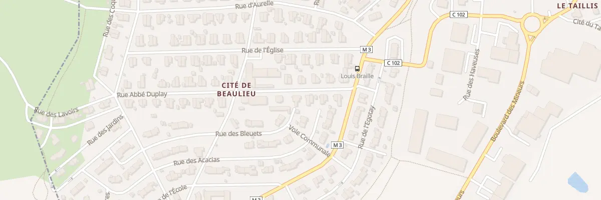 Plan du 13 Rue Abbe Duplay à Roche-la-Molière