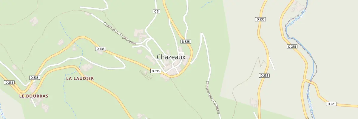 Plan du 5007 Chazeaux à Chazeaux