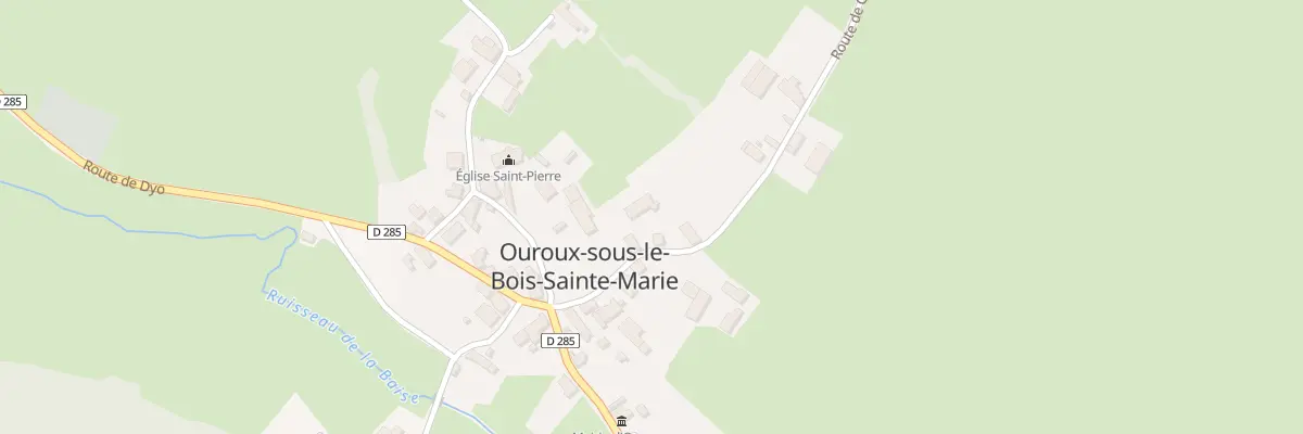 Plan du 77 Rte de Chassagne à Ouroux-sous-le-Bois-Sainte-Marie