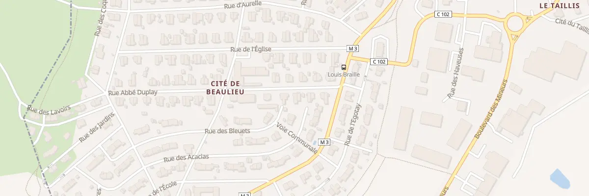 Plan du 11 Rue Abbe Duplay à Roche-la-Molière