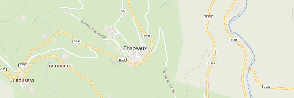 Plan du 5078 Chazeaux à Chazeaux