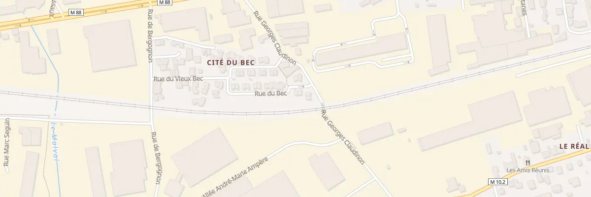 Plan du 14B Rue du Bec au Chambon-Feugerolles