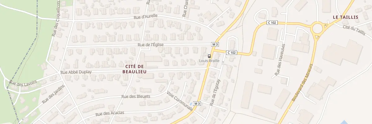 Plan du 10 Rue Abbe Duplay à Roche-la-Molière