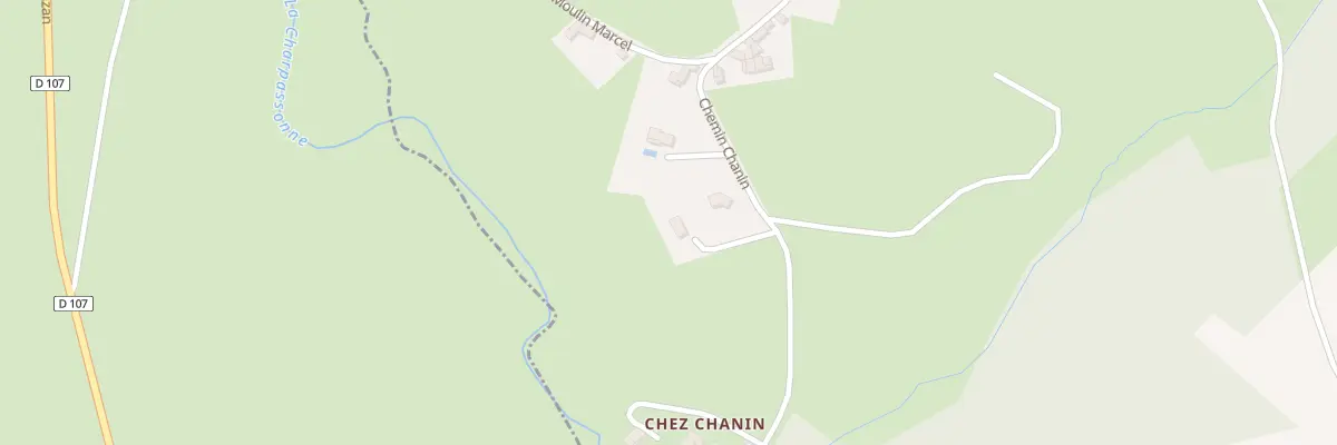 Plan du 322 Che Chanin à Montchal