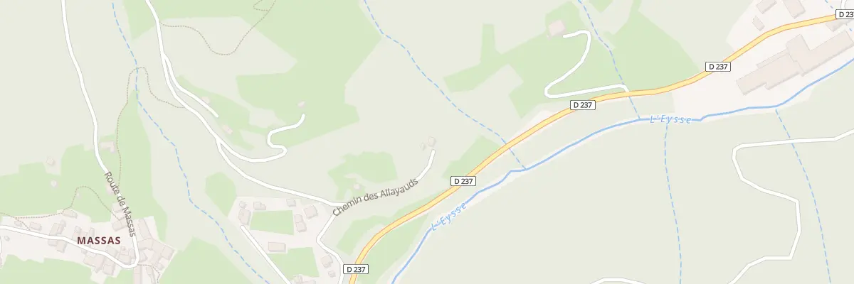 Plan du 132 Che des Allayauds à Arcens