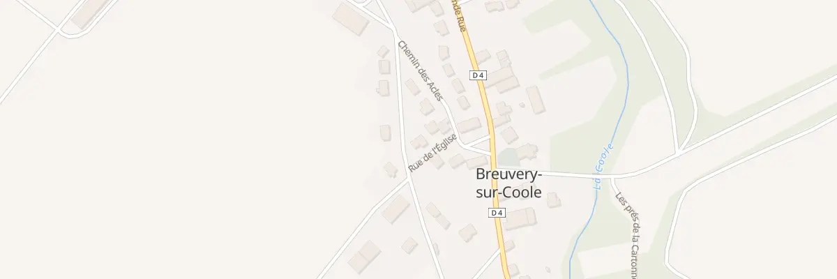 Plan du 3 Rue de l’Eglise à Breuvery-sur-Coole