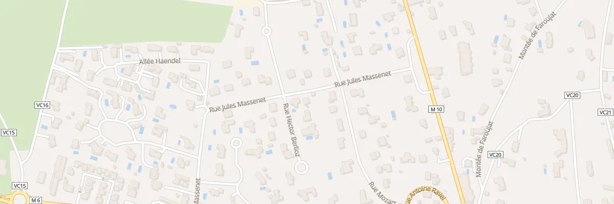 Plan du 1 Rue Jules Massenet à Saint-Galmier