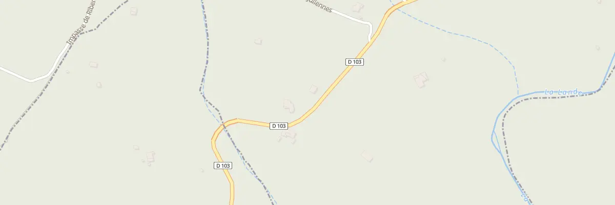 Plan du 1871 Rte de Largentiere à Chassiers
