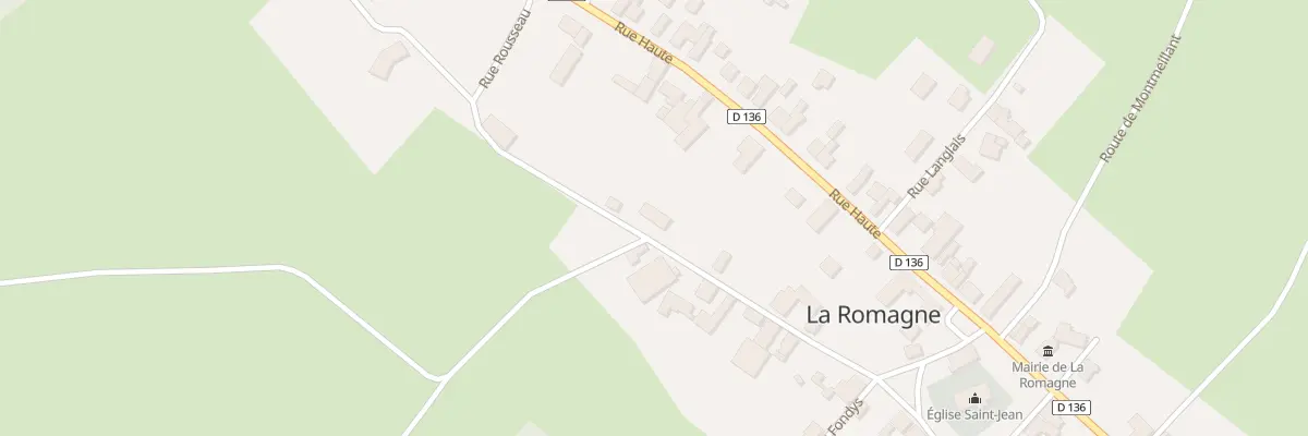 Plan du 1 Rue Basse à La Romagne