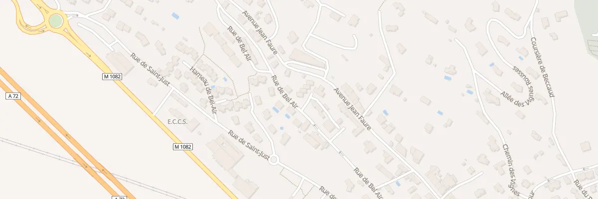 Plan du 18 Rue de Bel Air à La Fouillouse