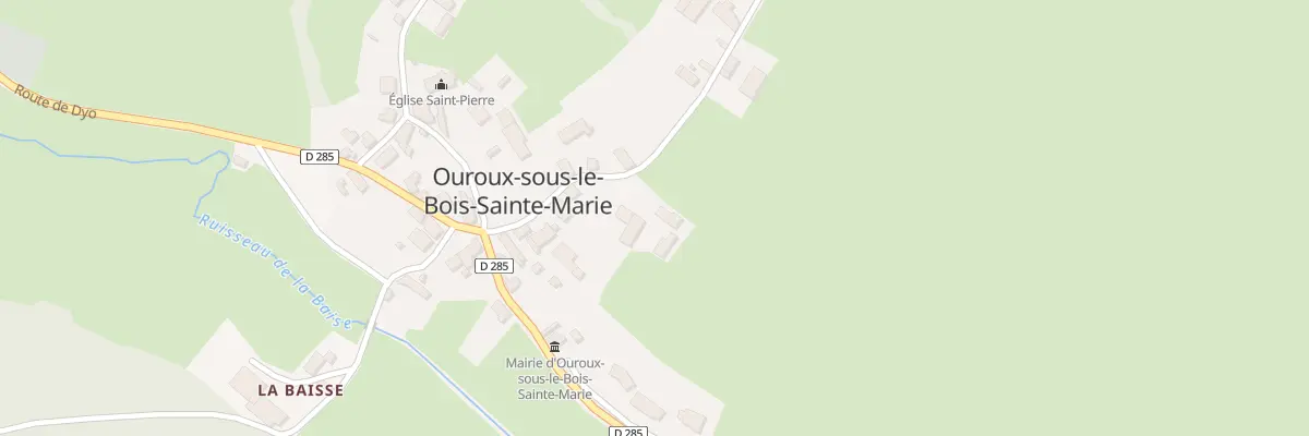 Plan du 5007 Au Cart à Ouroux-sous-le-Bois-Sainte-Marie