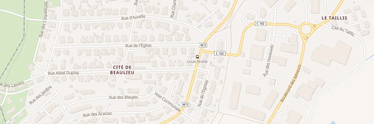 Plan du 4 Rue Abbe Duplay à Roche-la-Molière