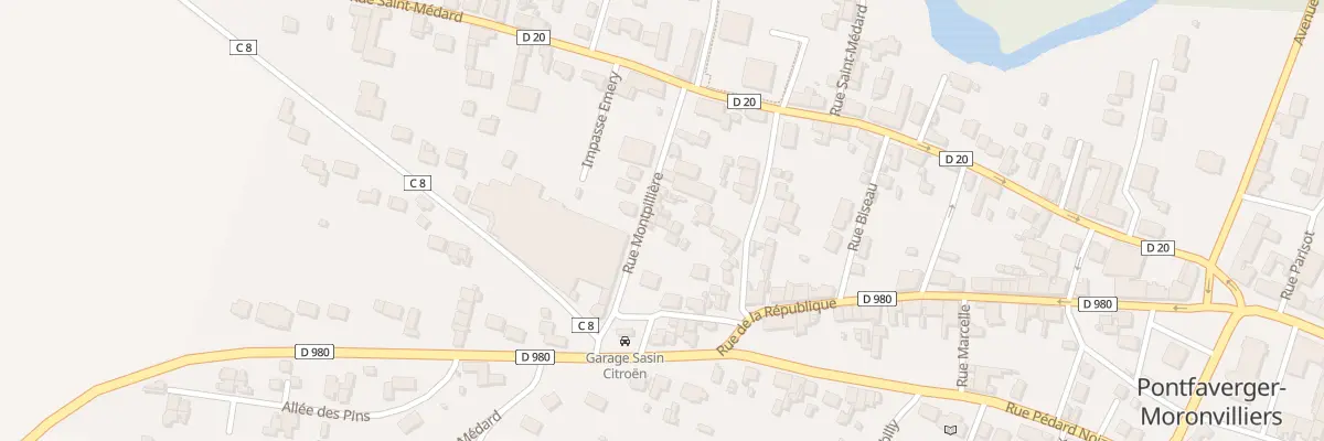 Plan du 4 Rue Montpilliere à Pontfaverger-Moronvilliers