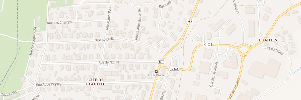 Plan du 1 Rue d’Aurelle à Roche-la-Molière