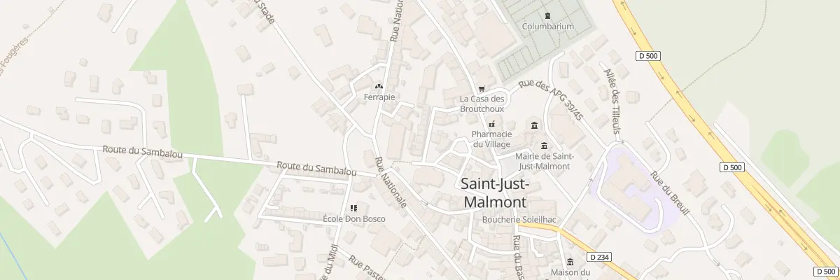 Plan du 7 Rue des Frères à Saint-Just-Malmont