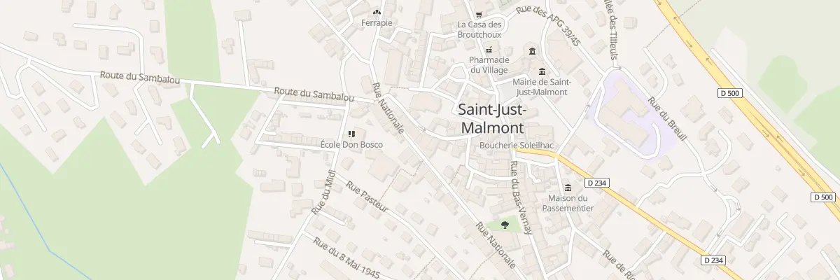 Plan du 11A Rue de l’Eglise à Saint-Just-Malmont