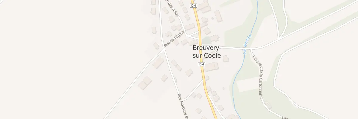 Plan du 6 Rue Narcisse Brunette à Breuvery-sur-Coole