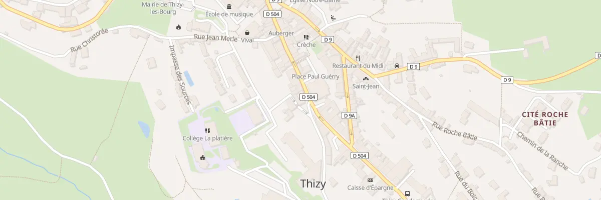 Plan du 58 Rue Jean Jaures à Thizy-les-Bourgs