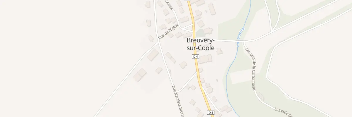 Plan du 8 Rue Narcisse Brunette à Breuvery-sur-Coole