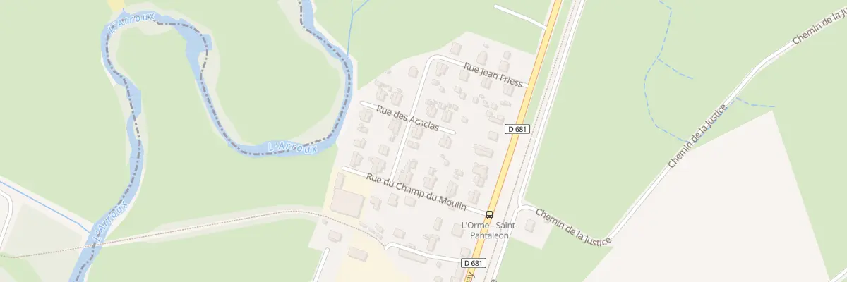 Plan du 5 Rue des Acacias à Autun