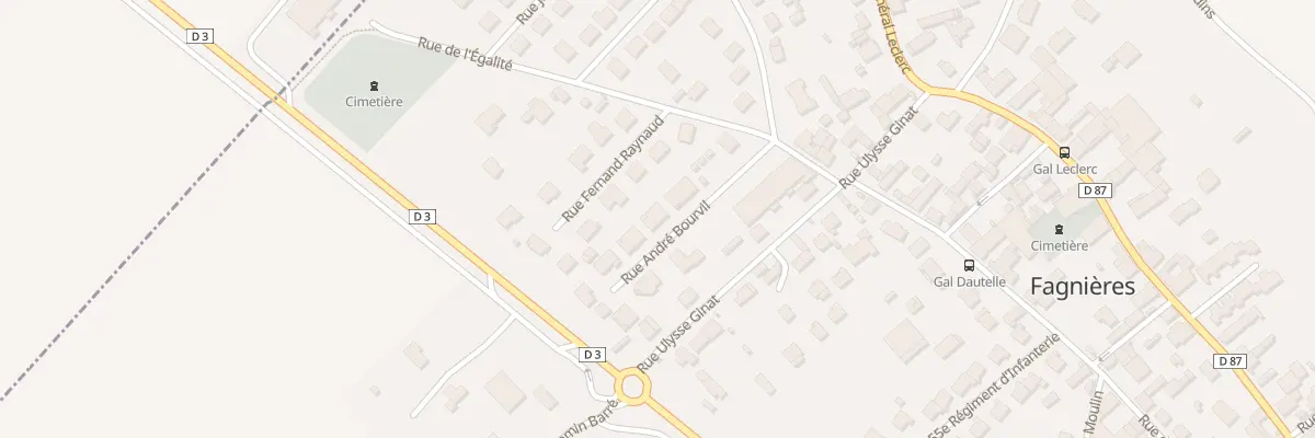 Plan du 8 Rue André Bourvil à Fagnières