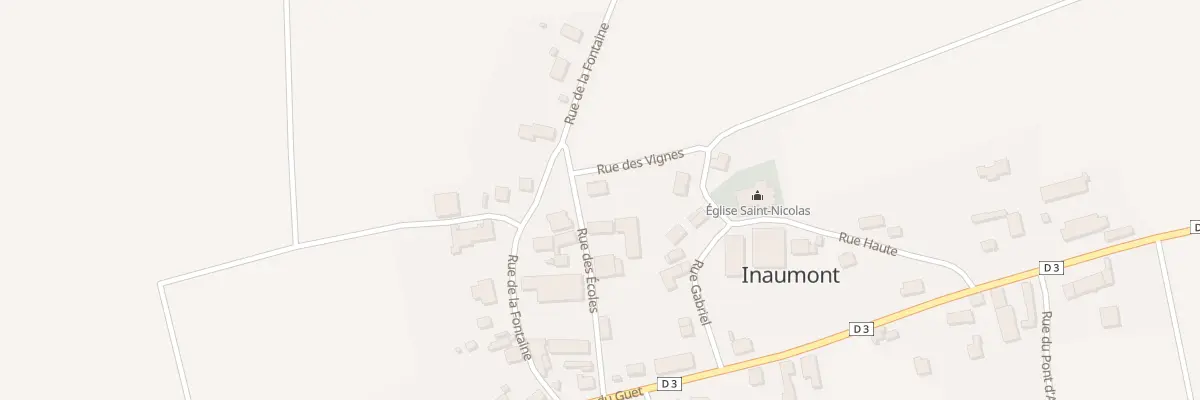 Plan du 2 Rue des Vignes à Inaumont