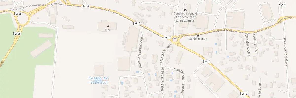 Plan du 5 All de la Richelande à Chambœuf