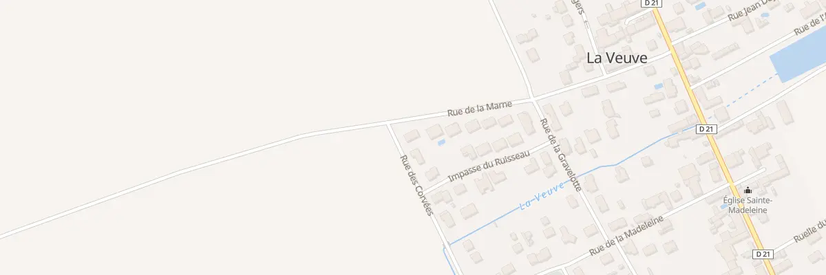 Plan du 23 Rue de la Marne à La Veuve