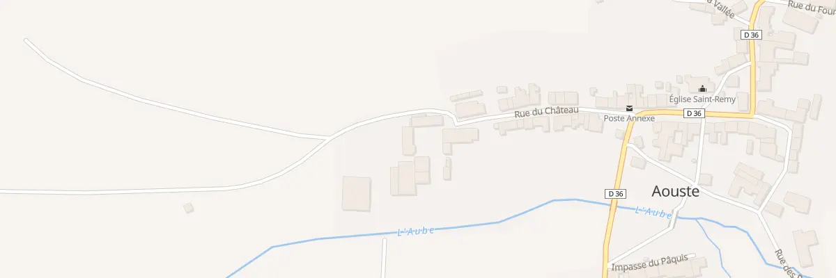 Plan du 1 Rue du Chateau à Aouste