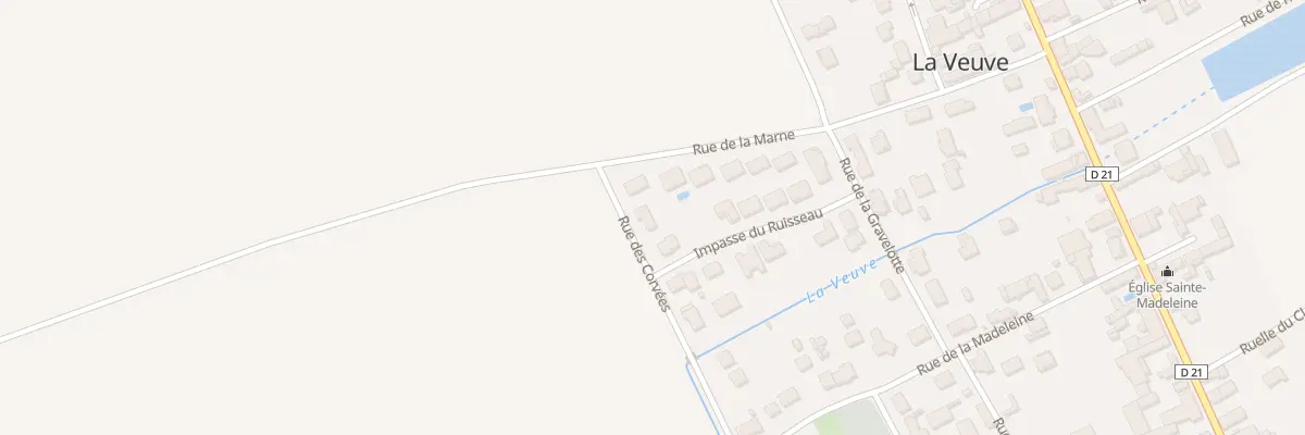 Plan du 10 Rue des Corvées à La Veuve