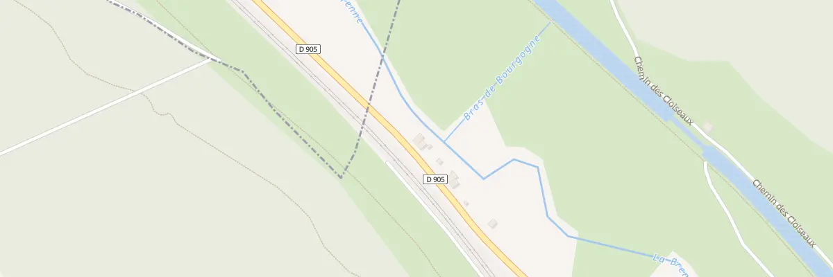 Plan du 34 Cites de la Marne à Montbard