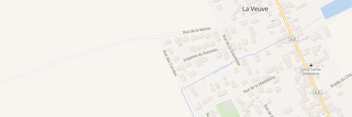 Plan du 1 Imp du Ruisseau à La Veuve