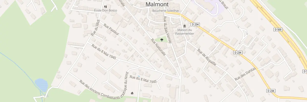 Plan du 60 Rue Nationale à Saint-Just-Malmont
